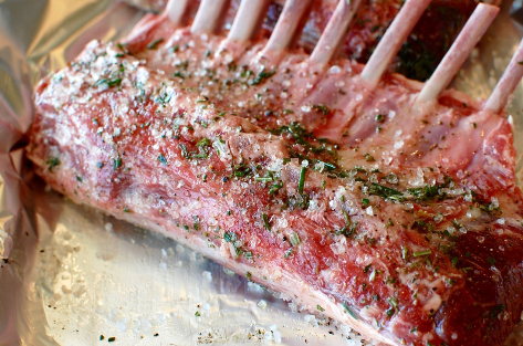 Lamb on the roast. Preparation of family celebrations. Sheep meat